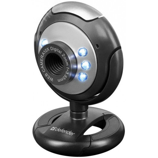 Веб-камера C-110 0.3 МП, подсветка, кнопка фото