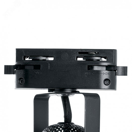 Светильник трековый на шинопровод ДПО GU10 без лампы черный