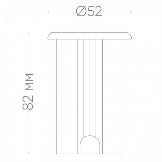 Светильник светодиодный ДТУ-3w IP68