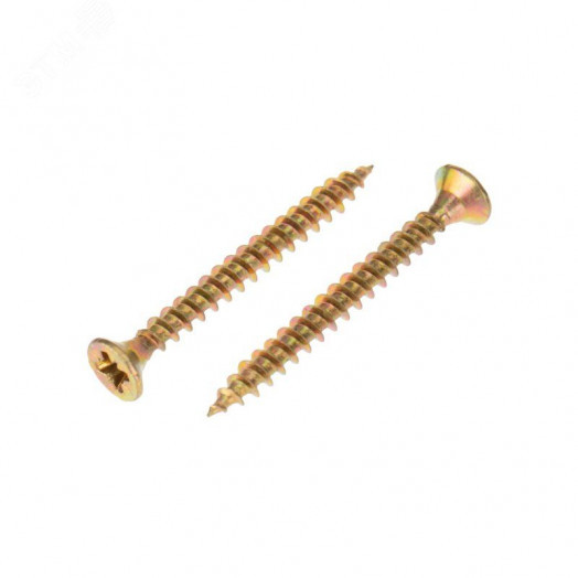 Саморез универсальный 4х35, желтый цинк, короб (200 шт/уп)