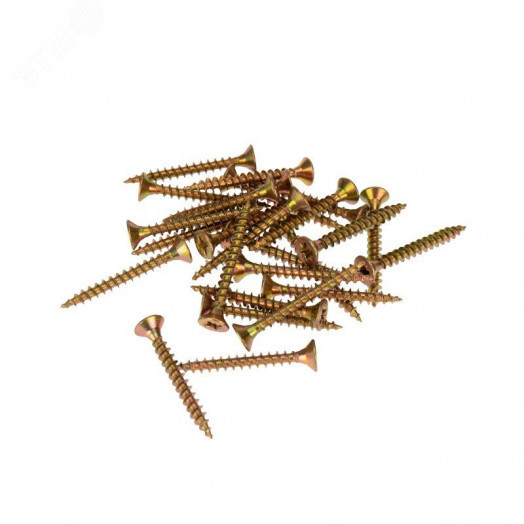 Саморез универсальный 4х35, желтый цинк, короб (200 шт/уп)