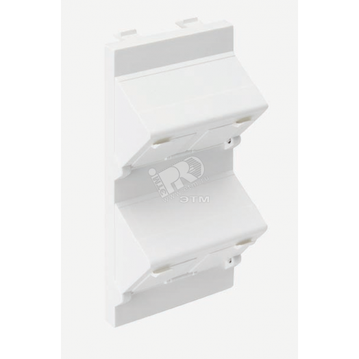 Connect Наклонный адаптер на 2хRJ45 коннектора,   S-модуль, графит