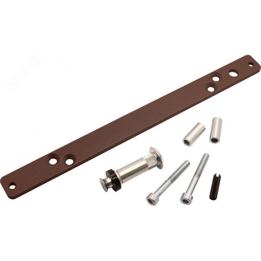 Замок электромагнитный ALM-200P-24V, усилие удержания якоря 180 – 200 кгс, с датчиком состояния двери, коричневый