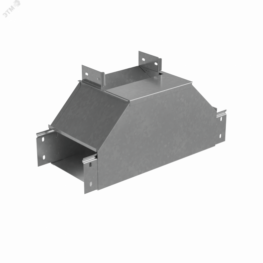 Т-отвод вертикальный 80х600 мм вверх c разворотом трассы на 90 гр. ПЛЮС HD