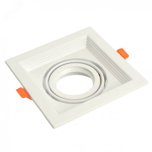 Светильник ИВО-50w G5.3 поворотный квадратный белый