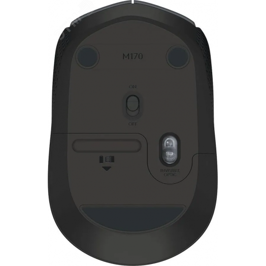 Мышь беспроводная M170, 1000 dpi, графит