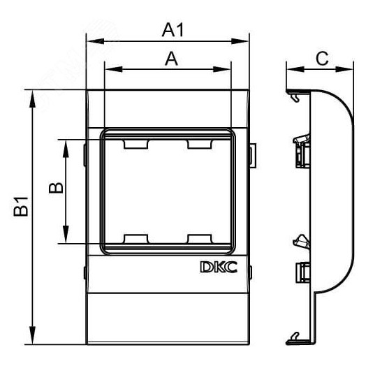 Рамка-суппорт под 2 модуля 45x45мм PDA-45N 150 IN-Liner