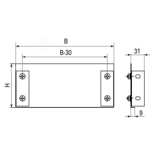 Пластина торцевая TC 150х100