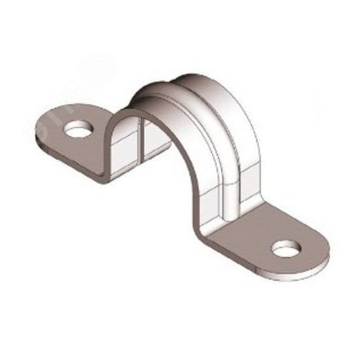 Скоба металлическая К143 двухлапковая гальванопокрытие