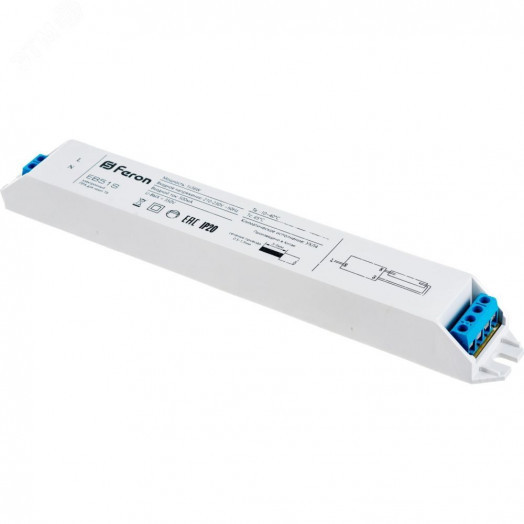 Электронный пускорегулирующий аппарат ЭПРА ЛЛ 1х36 встраиваемый