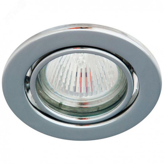 Светильник ИВО-50w 12в G5.3 поворотный хром