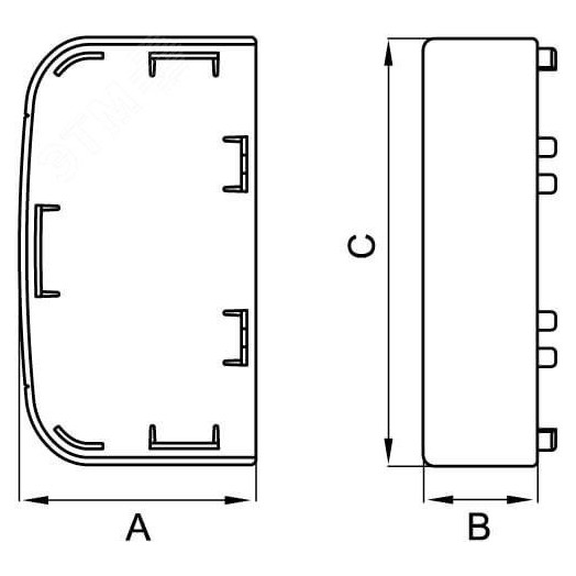 Заглушка 110х50 IN-Liner FRONT
