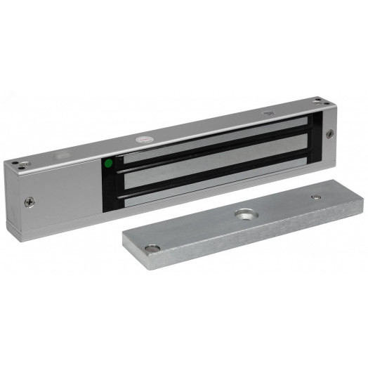 Замок электромагнитный, внутреннее исполнение, СИД, датчик положения двери