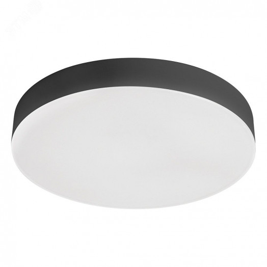 Светильник светодиодный ДПО-12w 4000K 960Лм черный IP44