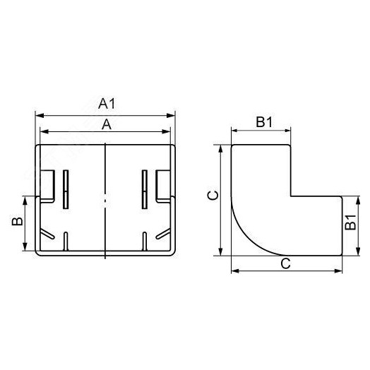 Угол внешний AEM 15x17 In-liner
