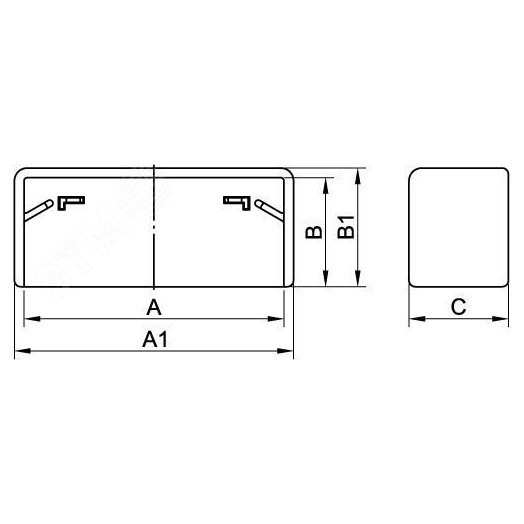 Заглушка для кабель-канала 40x17мм LM торцевая In-liner