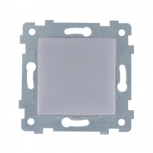 Мария Механизм выключателя одноклавишного скрытой утановки С110-437  Алюминий