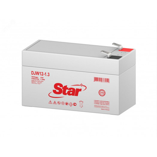 Аккумуляторная батарея DJW 12В 1.3Ач STAR