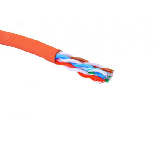 Витая пара U/UTP кат 5e 4 пары AWG24 нг(A)-HF IN красный коробка 305м