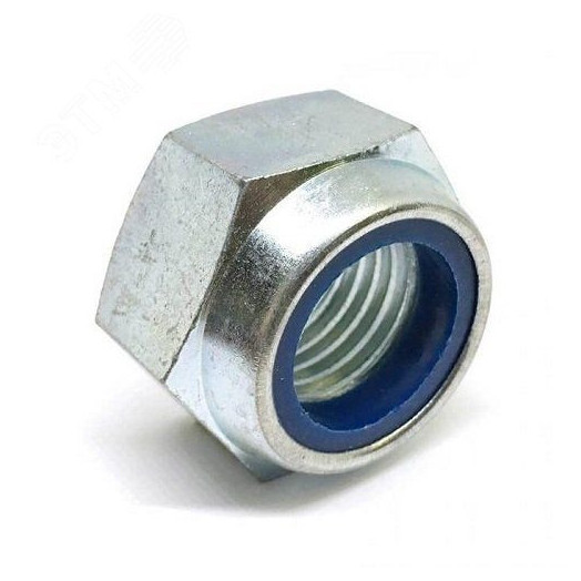 DIN 985 Гайка М10 8 ZN шестигранная               самоконтрящаяся оцинкованная