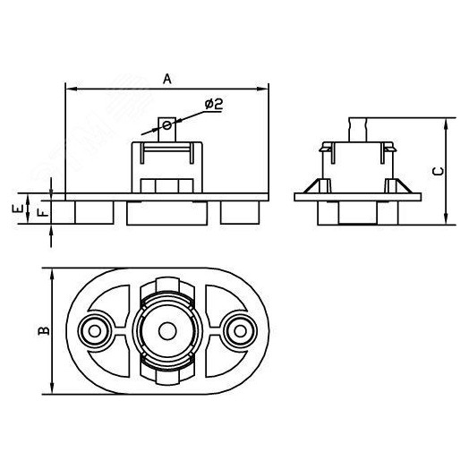 Втулка концевая для заливки в бетон диаметр 20мм и 32мм