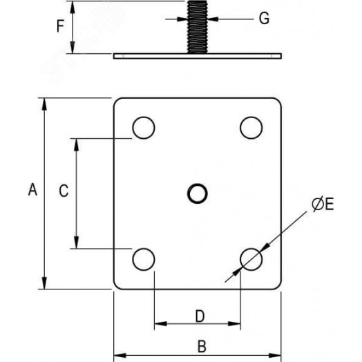 Настенный держатель изоляционной штанги