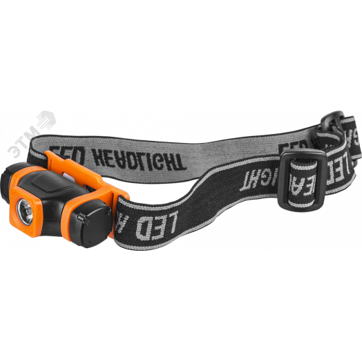 Фонарь светодиодный NPT-H11-1AAA 3Вт CREE LED 100лм 100м налобный пластик