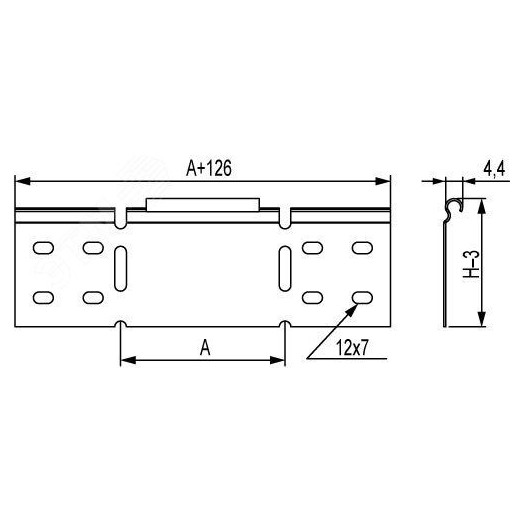 Редукция упрощенная 400мм Н100