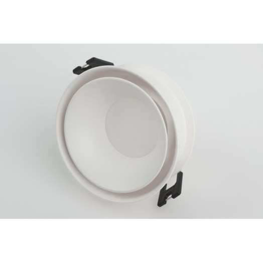 Светильник встраиваемый декоративный KL94 WH MR16/GU5.3 белый, пластиковый (MR16/GU5.3 в комплект не входит)