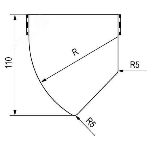 Крышка для угла горизонтального изменяемого угл а CPO 0-44 основание 400 цинк-ламельный