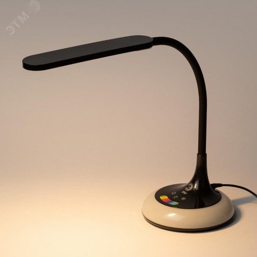 Светильник настольный NLED-481-10W-BK светодиодный с основанием черный