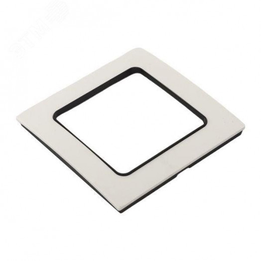 Стокгольм Рамка 1-местная белая с линией цвета черный