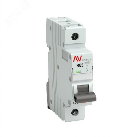 Выключатель автоматический AV-10 1P 63A (B) 10kA AVERES