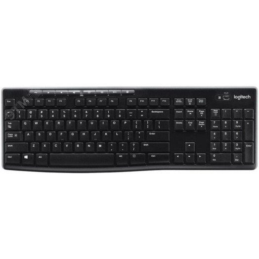 Клавиатура беспроводная-USB K270 (приемник Unifying, 2 батарейки AAA) С КИРИЛЛИЦЕЙ