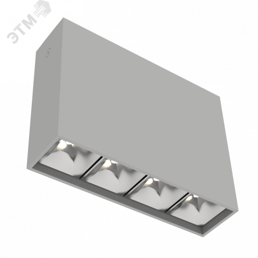 Светильник светодиодный ДПО-10Вт 3000К DL-Box Reflect Multi 55 град. серый