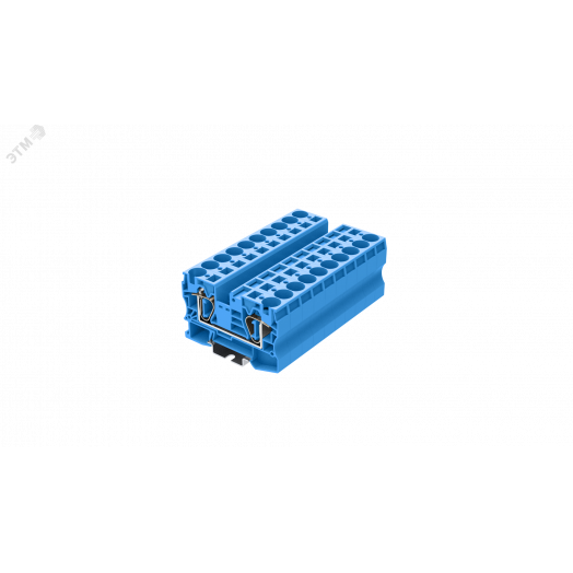 Клемма TC 1-2 пружинная, сечение 10 мм. кв., синяя