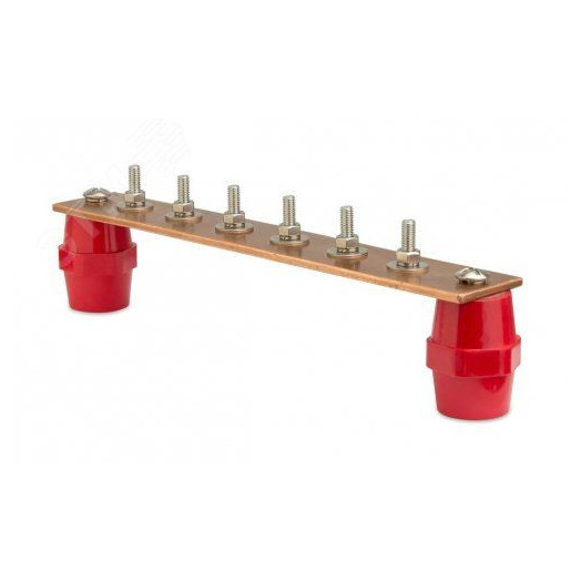 Главная заземляющая шина с изоляторами, 20        подкл.680ммх40ммх4мм медь