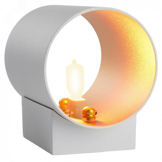 Светильник ДБО G9 без лампы белый золото