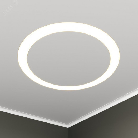 Светильник светодиодный RVE-LBX-HOLE-RING-1980-V (Кольцо 1980х1980х100мм S80мм 150Вт встраиваемый 4000K Белый)