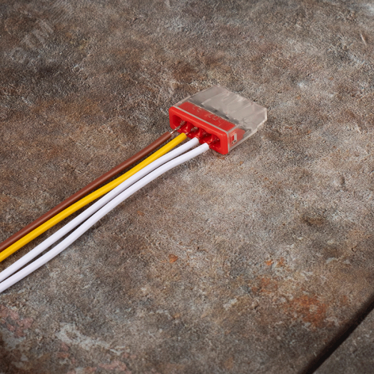 Клеммы монтажные PTC-4P 2273-244 450V 32A 0,14-4.0mm2 , 4 отверстия,  прозрачные, с пастой, /50 шт.