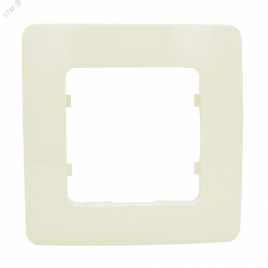 Рамка одноместная, скрытой установки, цвет слоновая кость