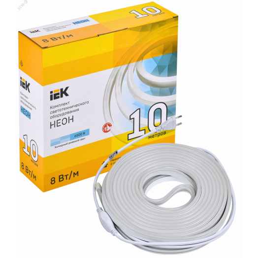 Комплект светодиодной подсветки ''Неон'' (лента LED 10м LSR5-2835W120-8-IP65-220В + драйвер) IEK