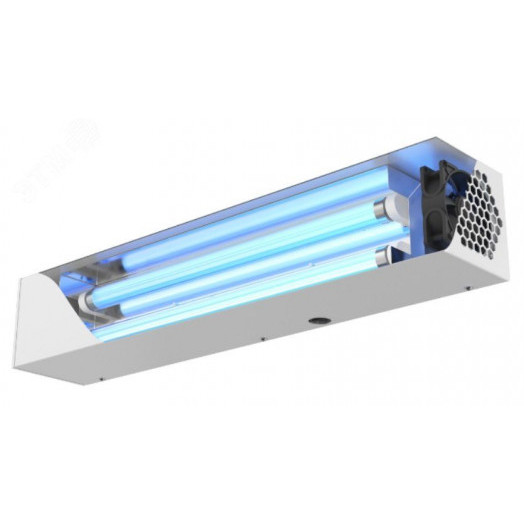 Рециркуляторы АНТИВИРУС ENERGY 2x15Вт РУ 45м2. Закрытого типа, для настенного размещения, цвет белый лотос, со счетчиком