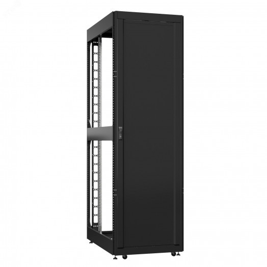 Шкаф серверный 52U 800х1200 передняя дверь: одностворчатая глухой металл IP51. задняя дверь: без. боковые панели: без. цвет: черный RAL9005 