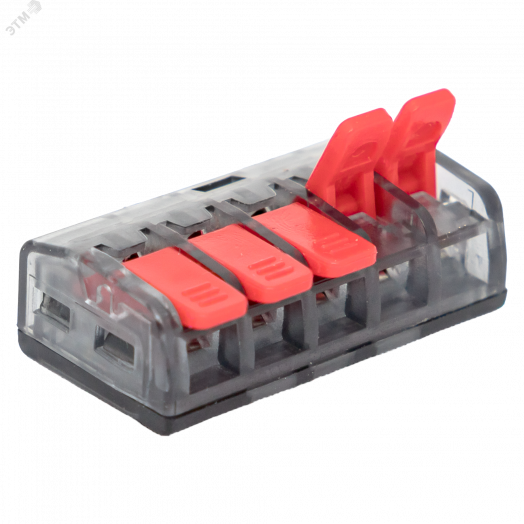 Клемма СМК 221-415 5 отверстий 0.2-4.0 мм2 (50 шт.) PROxima