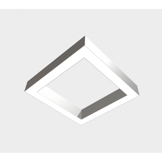 Светильник светодиодный ДСО-40Вт 3000К X-Line квадрат рассеиватель опал, алюминий