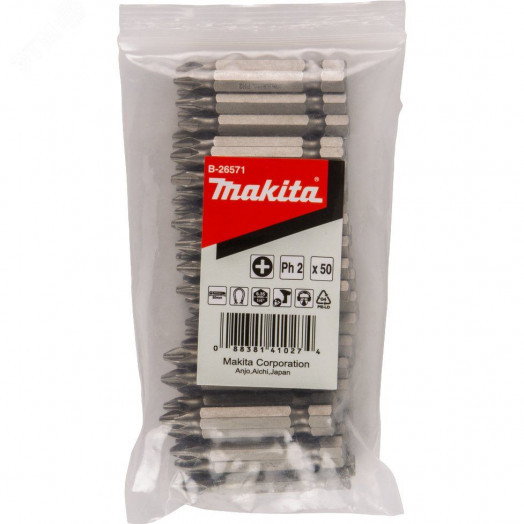 Насадка бита PH2, 50 мм, E-form (MZ), 50 шт.