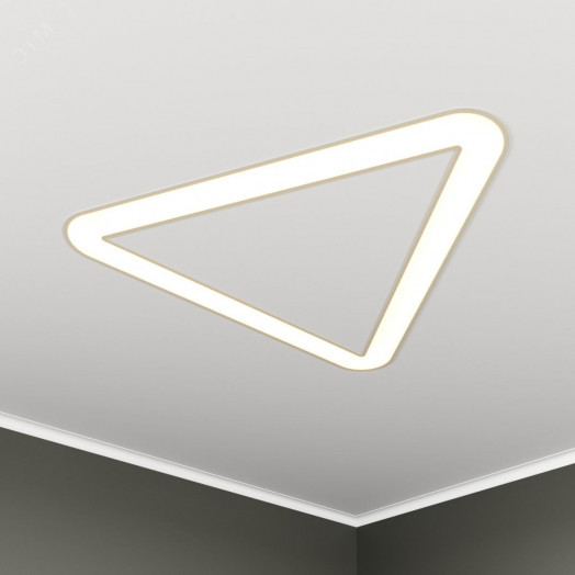 Светильник светодиодный RVE-LBX-HOLE-TRIO-SOFT-1630-V (Треугольник закругл. с отв. 1630х1454х100мм S80мм 120Вт встраиваемый 4000K Белый)