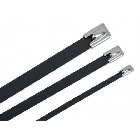 Хомут стальной ХСт 4,6х100мм с пол. покр. (100шт/упак)