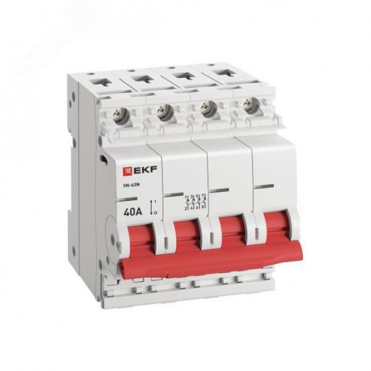 Выключатель нагрузки ВН-63N 4P 40А PROXIMA